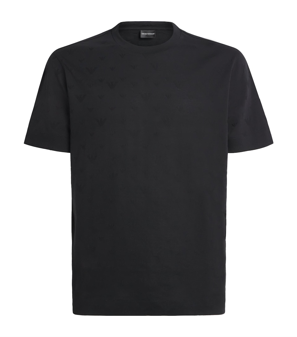 Cotton Eagle-Motif T-Shirt