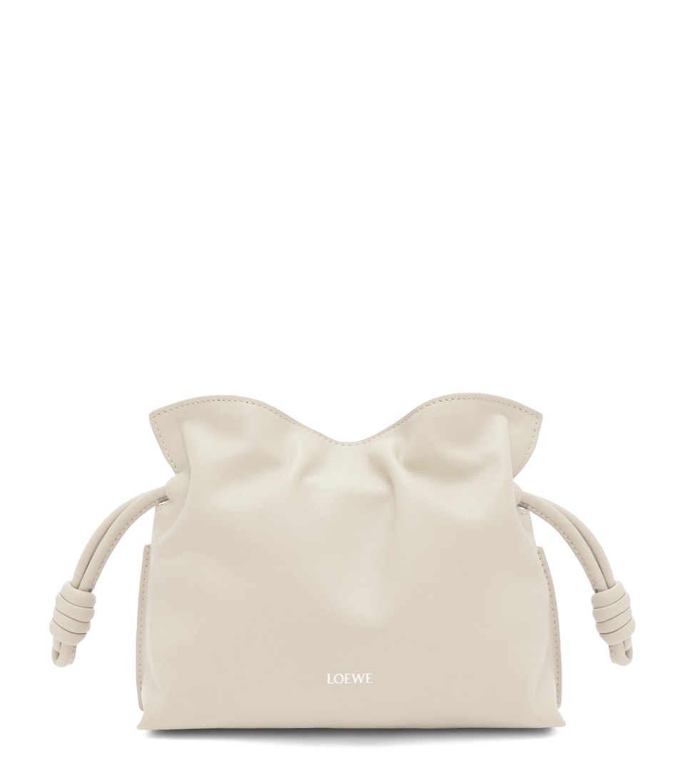 LOEWE Mini Leather Flamenco Purse Sea Salt