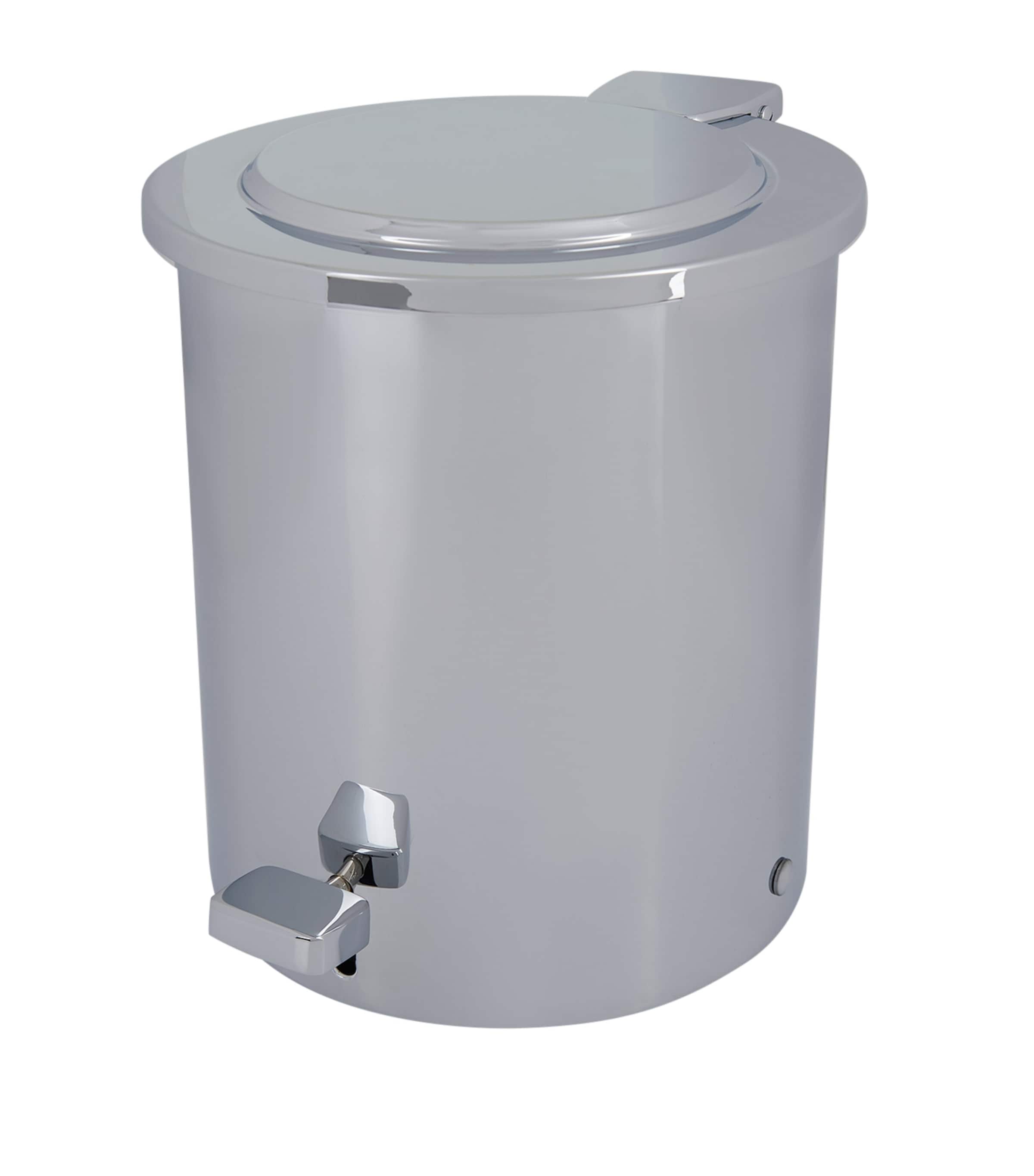 Cylinder Chrome Pedal Bin