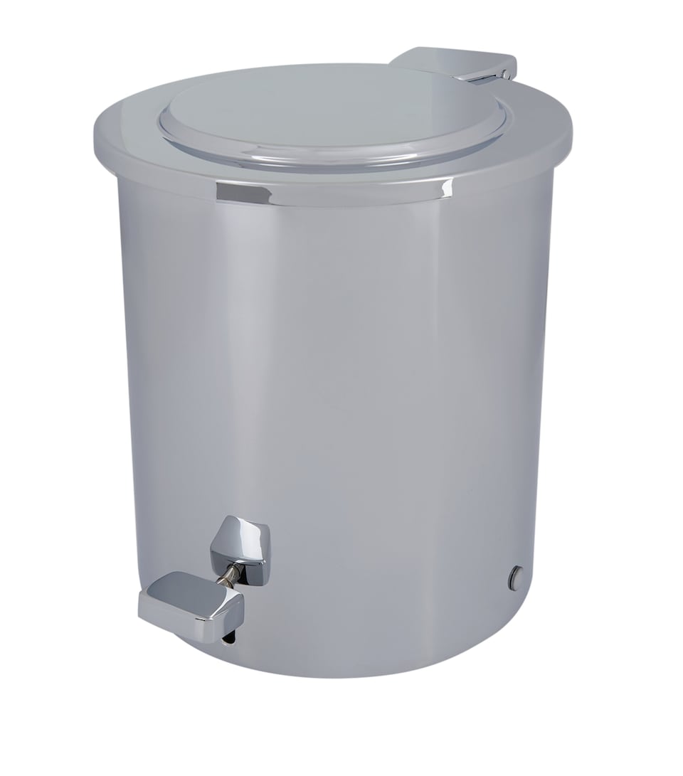 Cylinder Chrome Pedal Bin