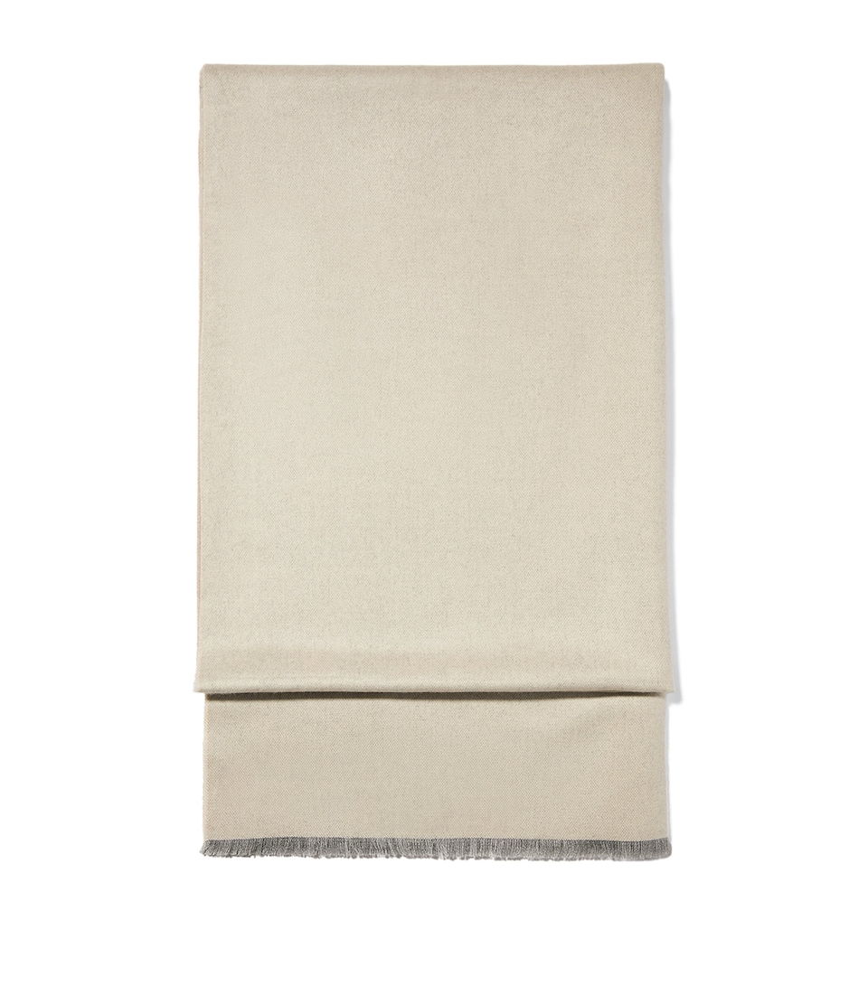 MAX&Co. Reversible Colour Block Scarf Beige