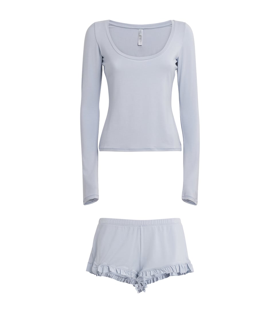 Modal-Blend Long-Sleeve Pyjama Set