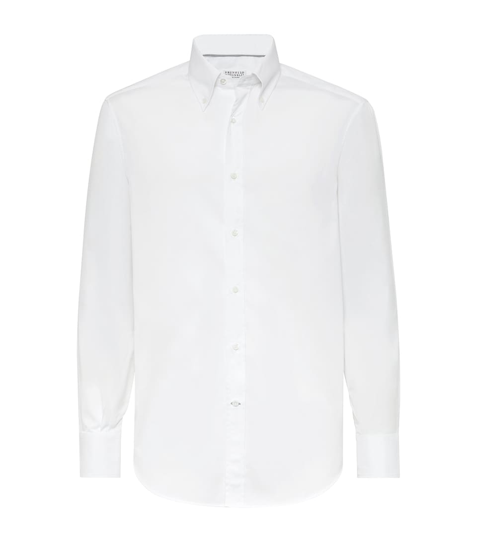 Cotton Twill Button-Down Shirt