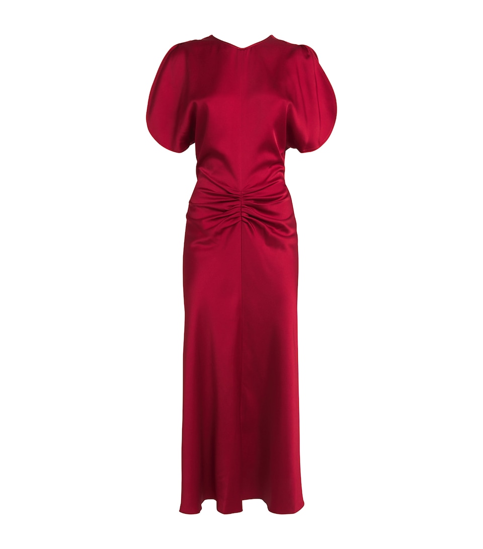 Gathered Waist Midi Dress
