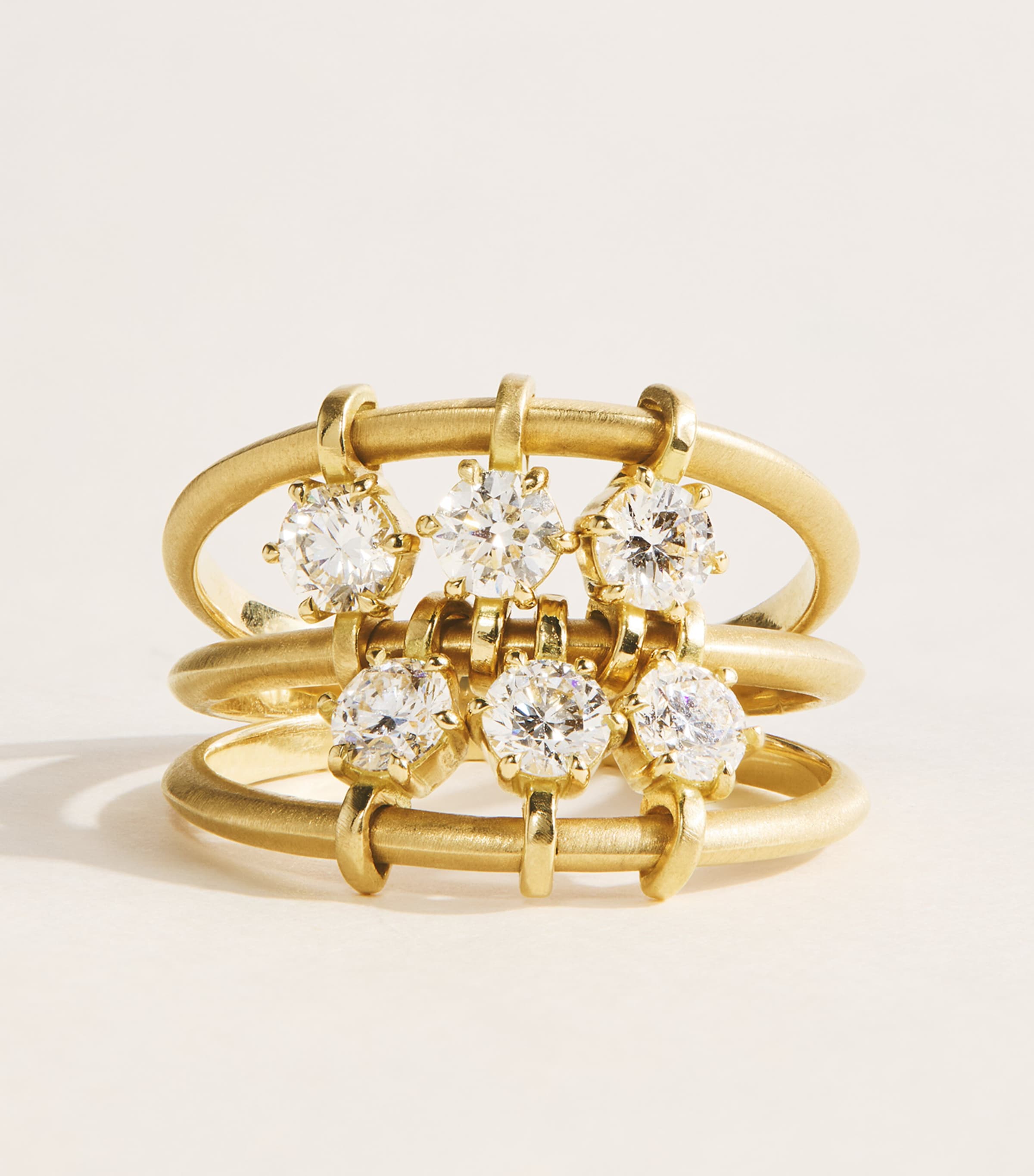 Jade Trau Yellow Gold and Diamond Penelope Ring Yellow Gold