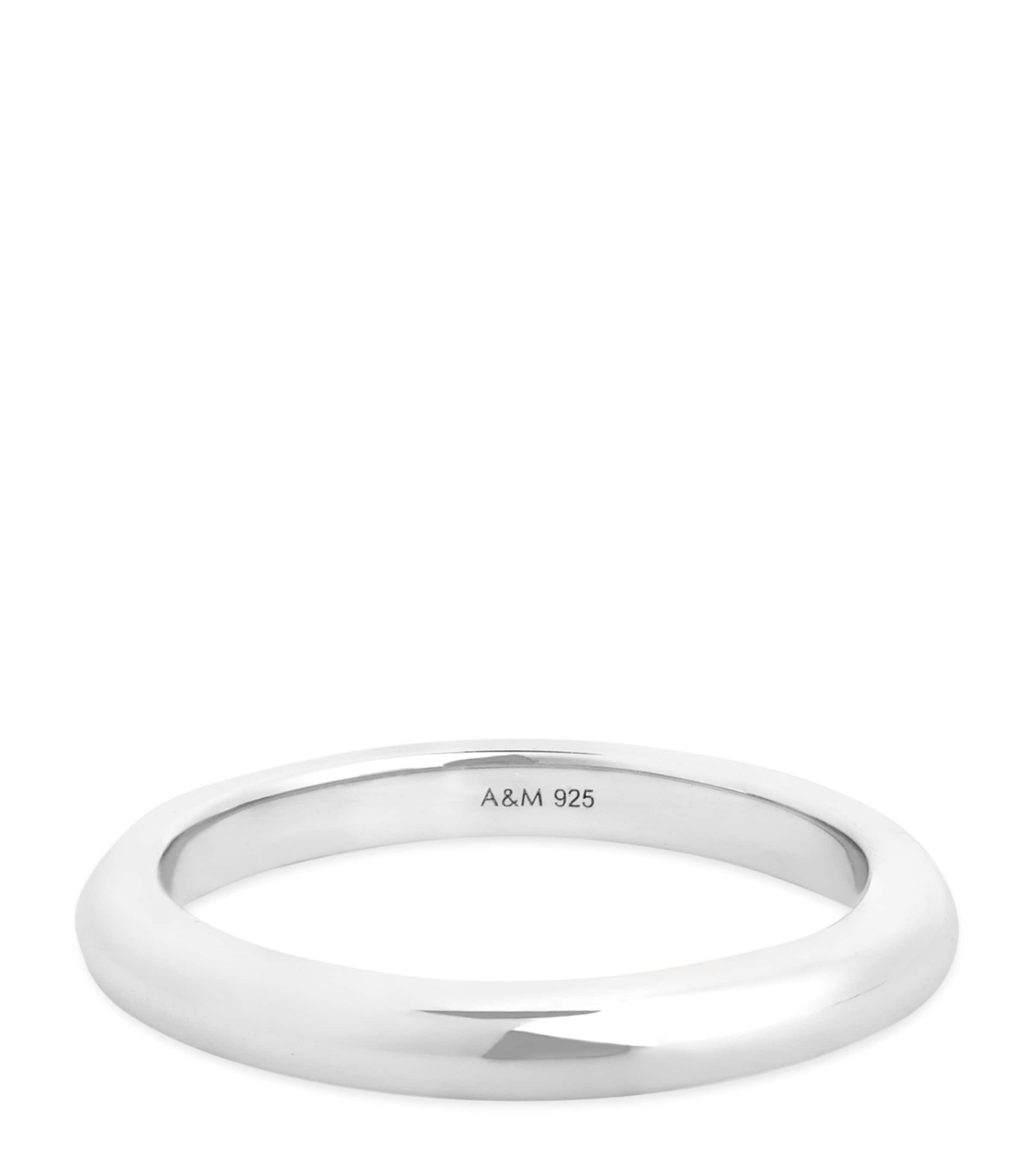 Astrid & Miyu Rhodium-Plated Essential Stacking Ring Silver