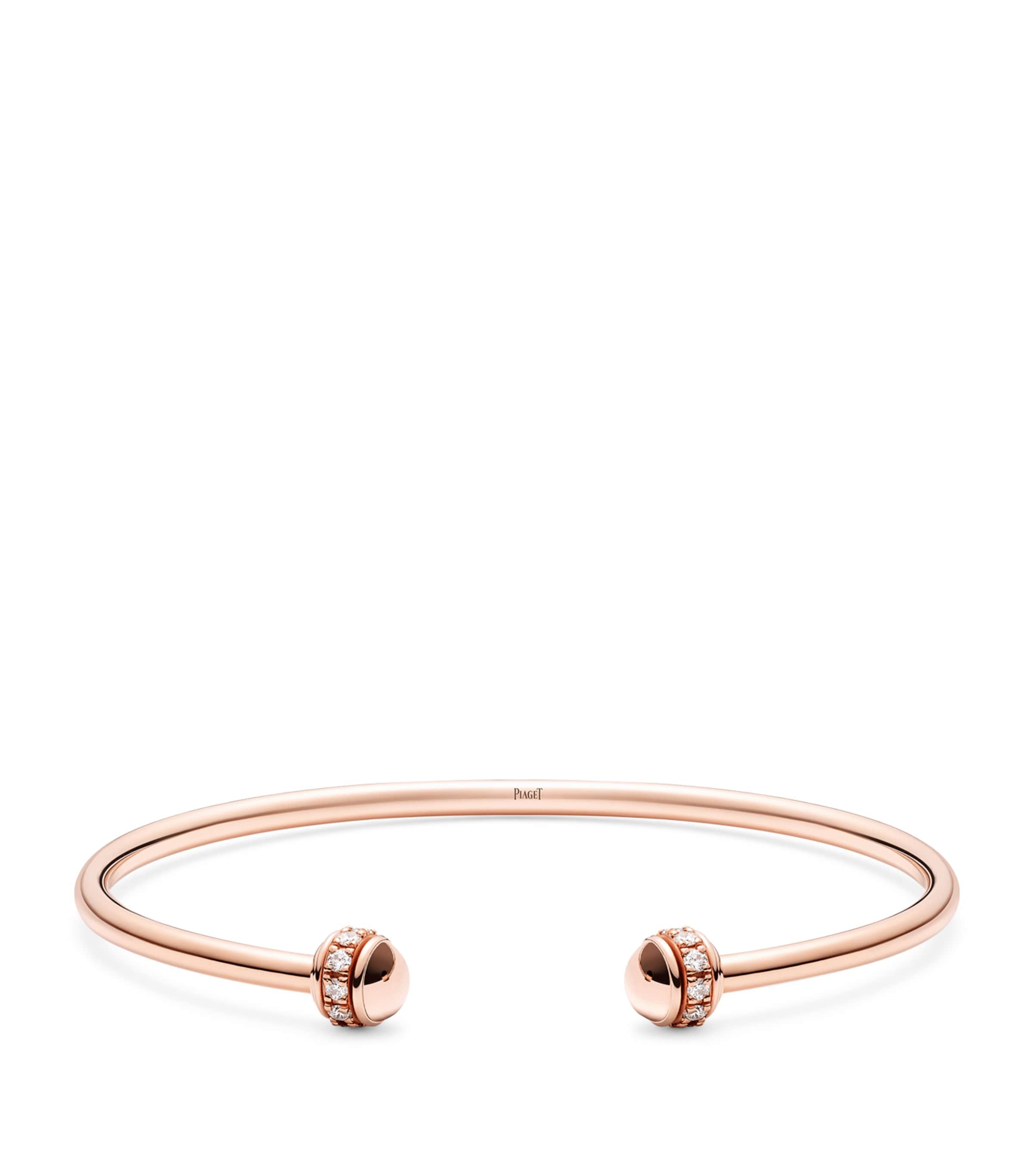 Rose Gold and Diamond Possession Open Bangle