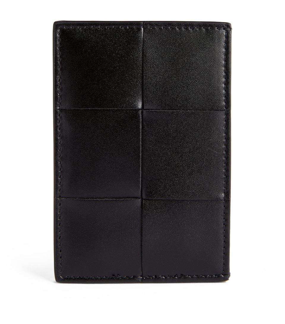 Leather Maxi Intrecciato Card Holder