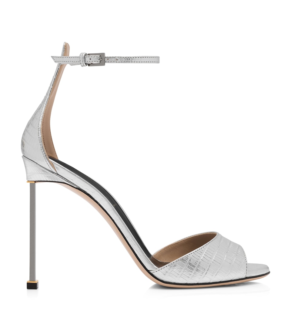 TOM FORD Metallic Leather Sandals 105 Taa