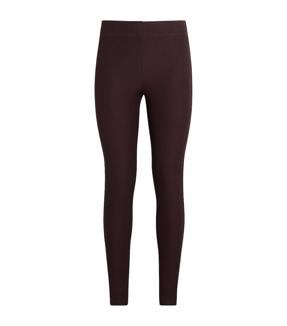 Joseph Womens Gabardine Stretch Leggings Mahogany