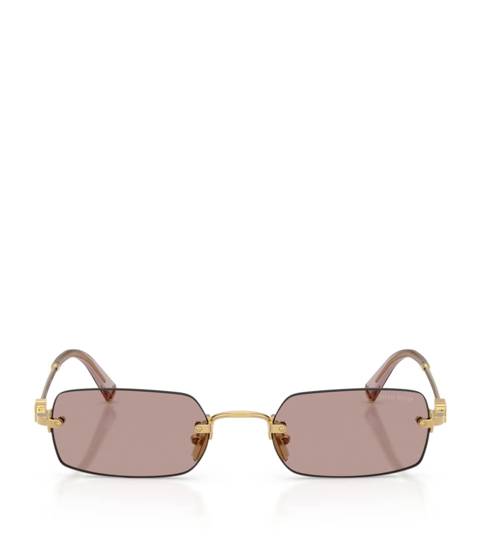 Metal Rectangular Sunglasses