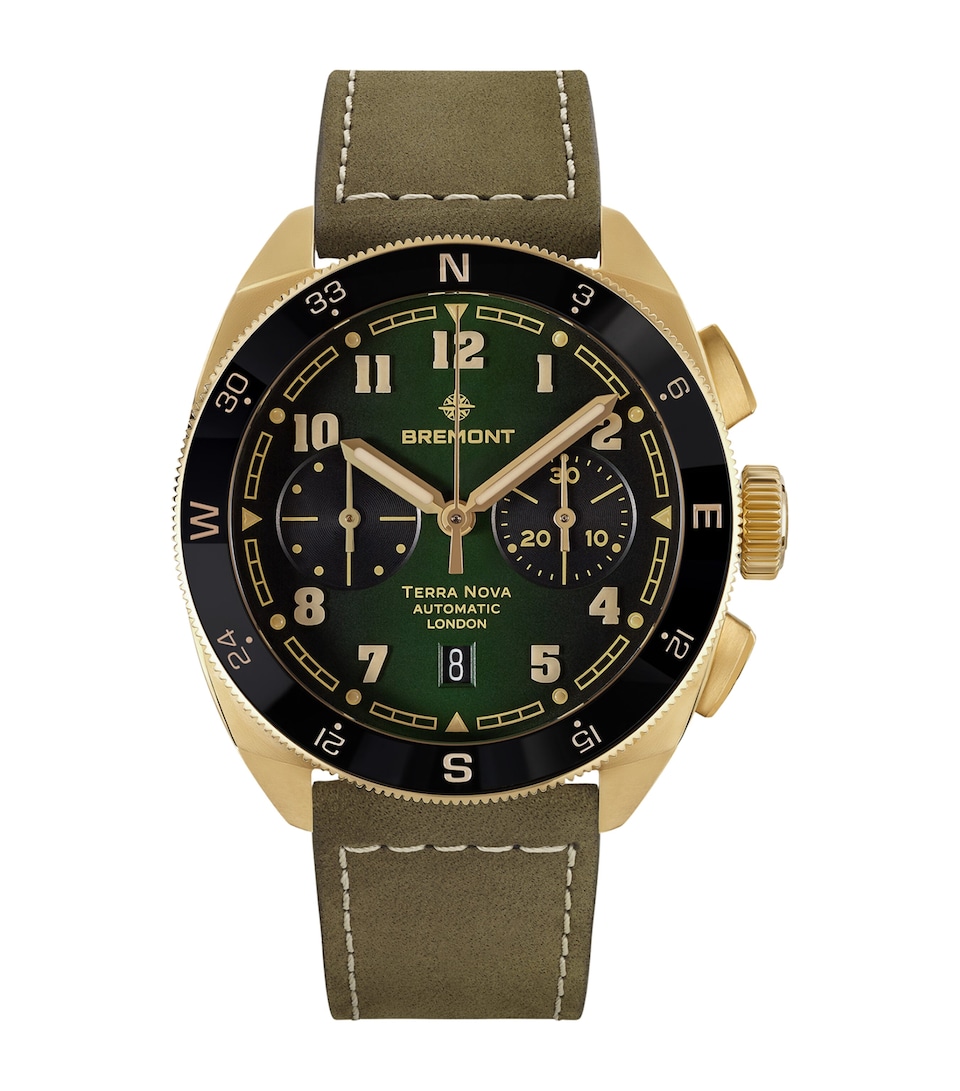 Bremont Bronze Terra Nova Chronograph Watch 42.5mm Green