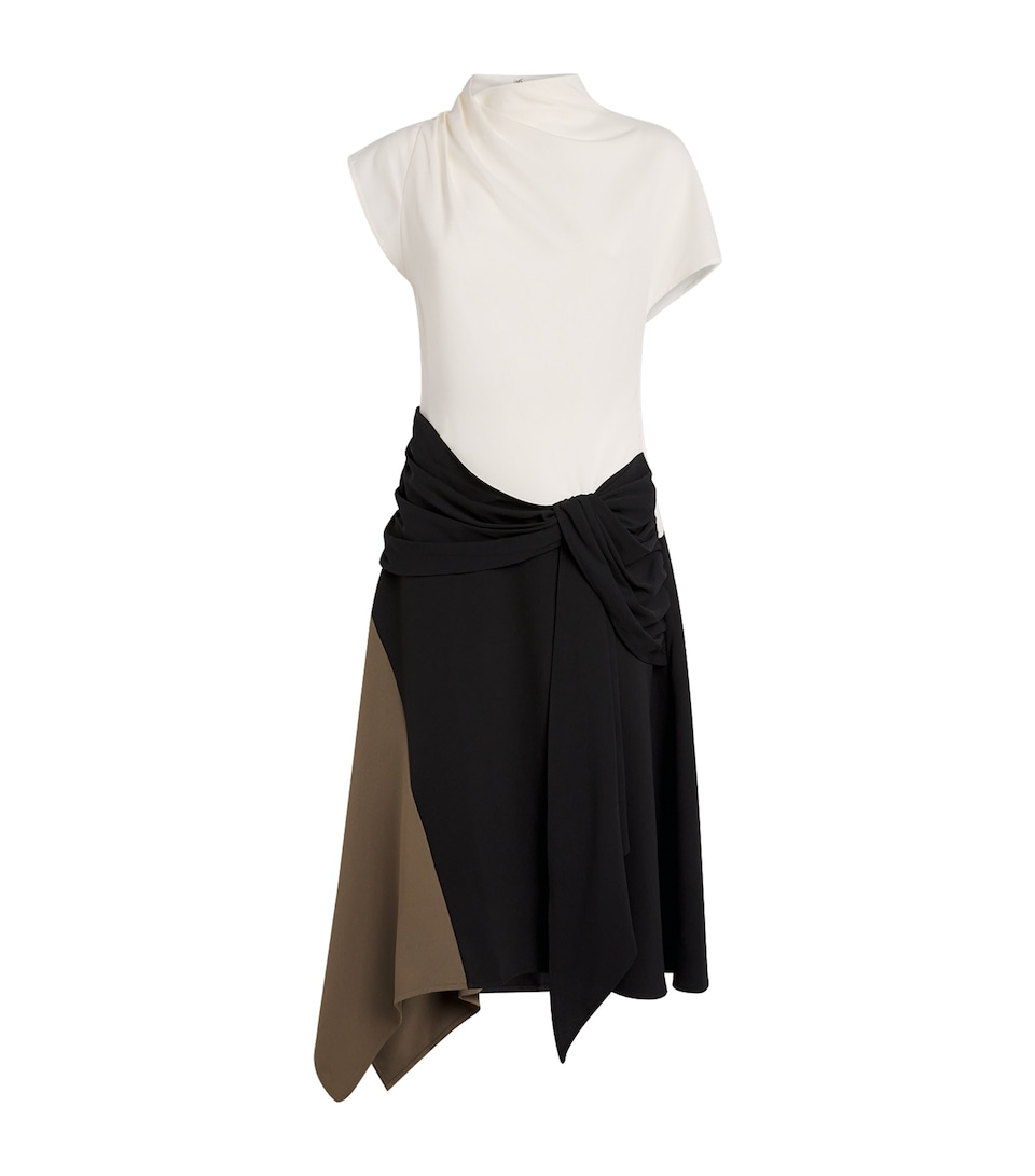Asymmetric Davina Midi Dress