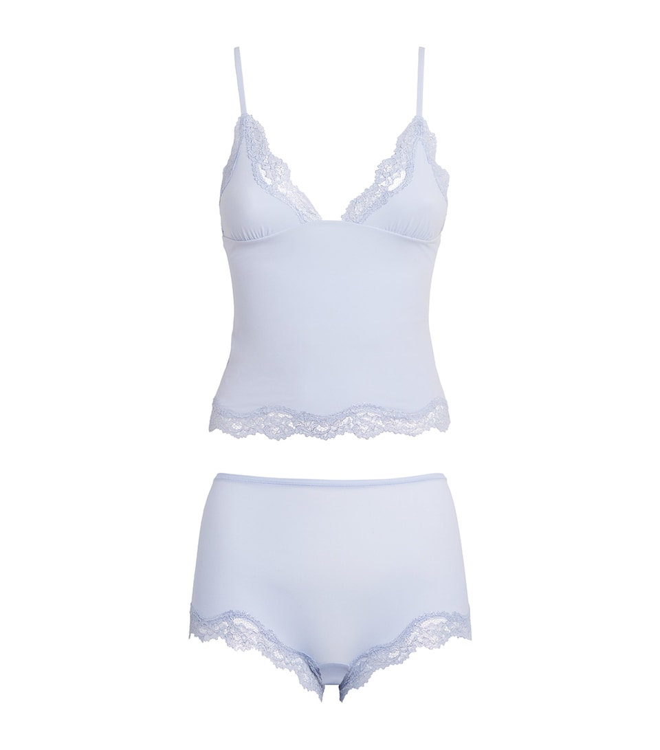 Fits Everybody Lace-Trim Cami and Shorts Set