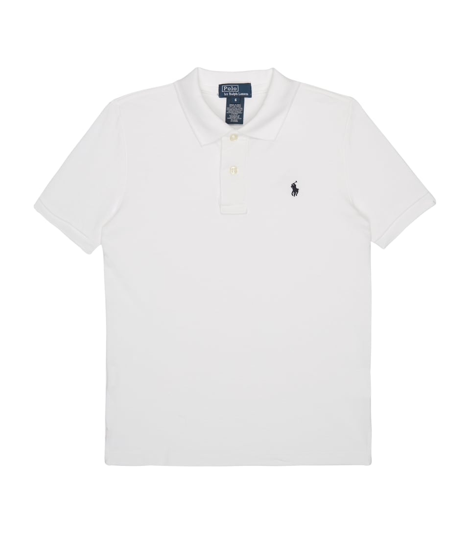 Ralph Lauren Kids Custom Fit Polo Shirt (10-14 Years) White