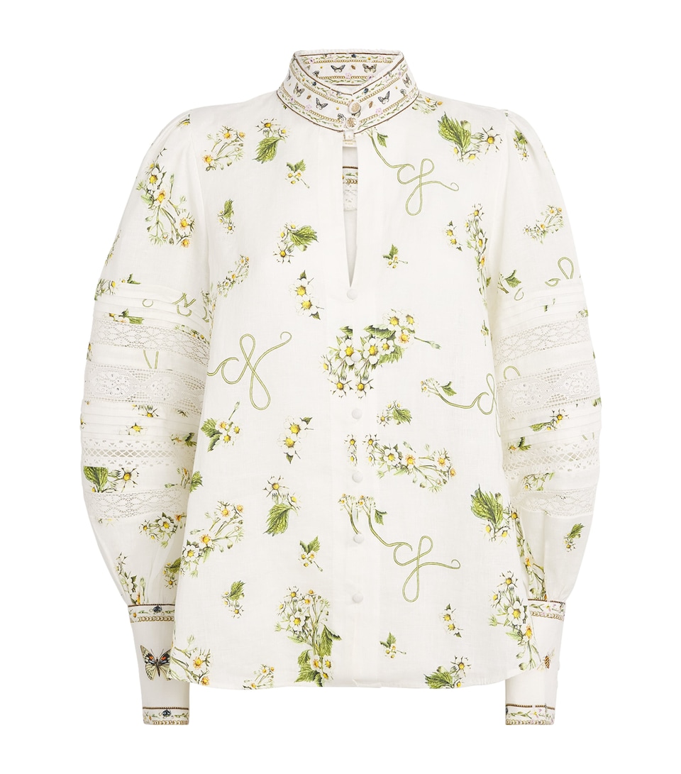 Linen Botanical Utopia Blouse