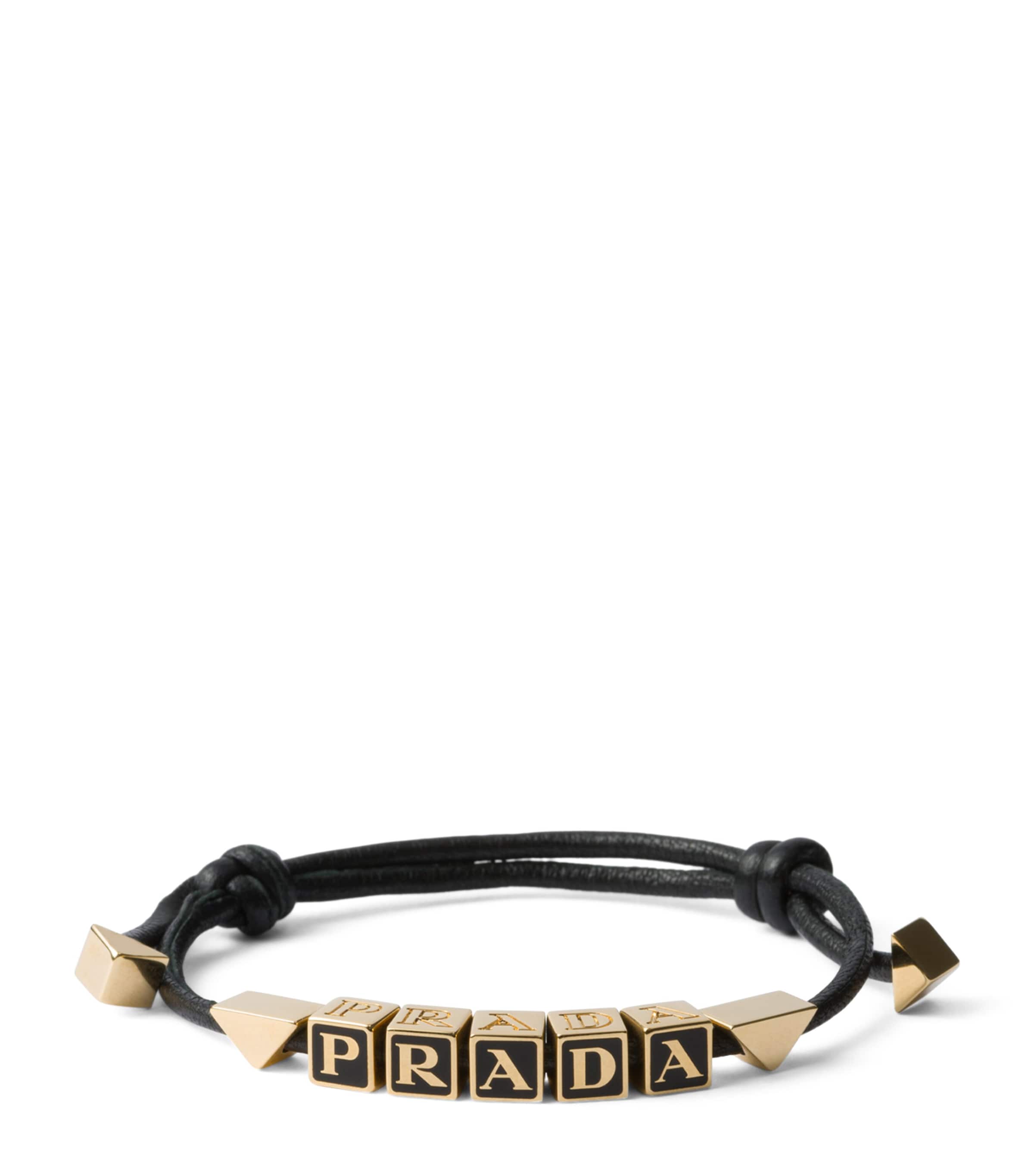 Nappa Leather Logo Bracelet