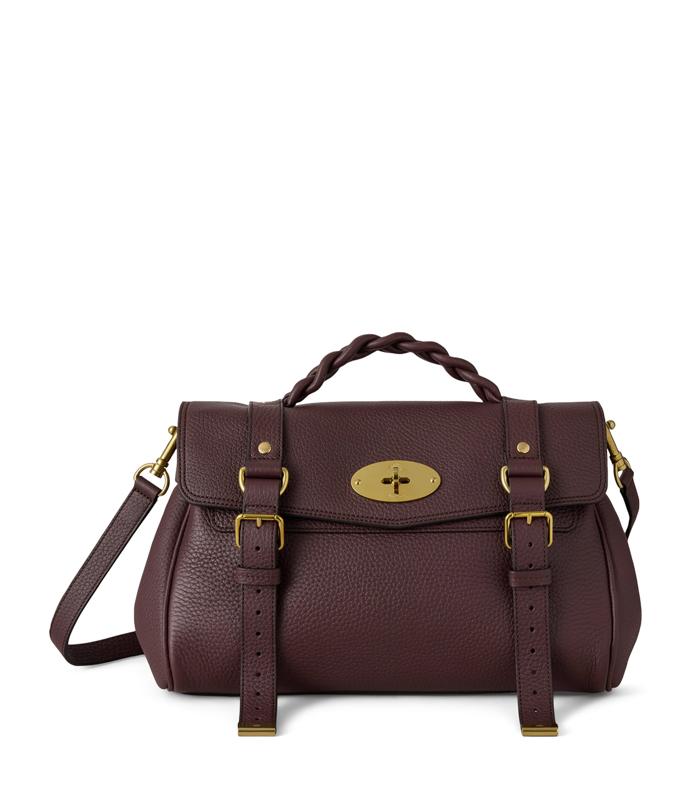 Mulberry Leather Alexa Cross-Body Bag Oxblood