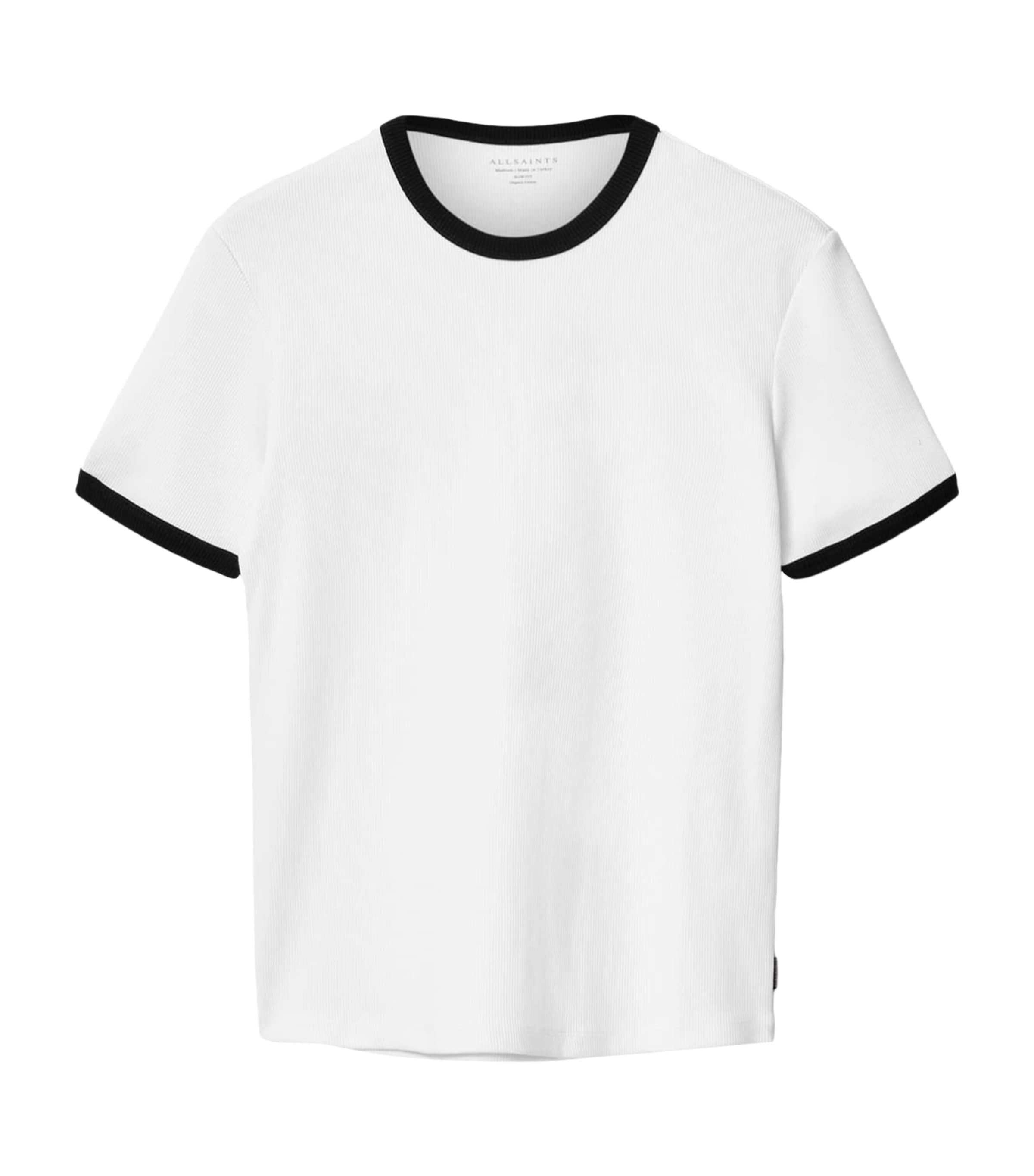 AllSaints Mens Organic Cotton Austin T-Shirt Optic White