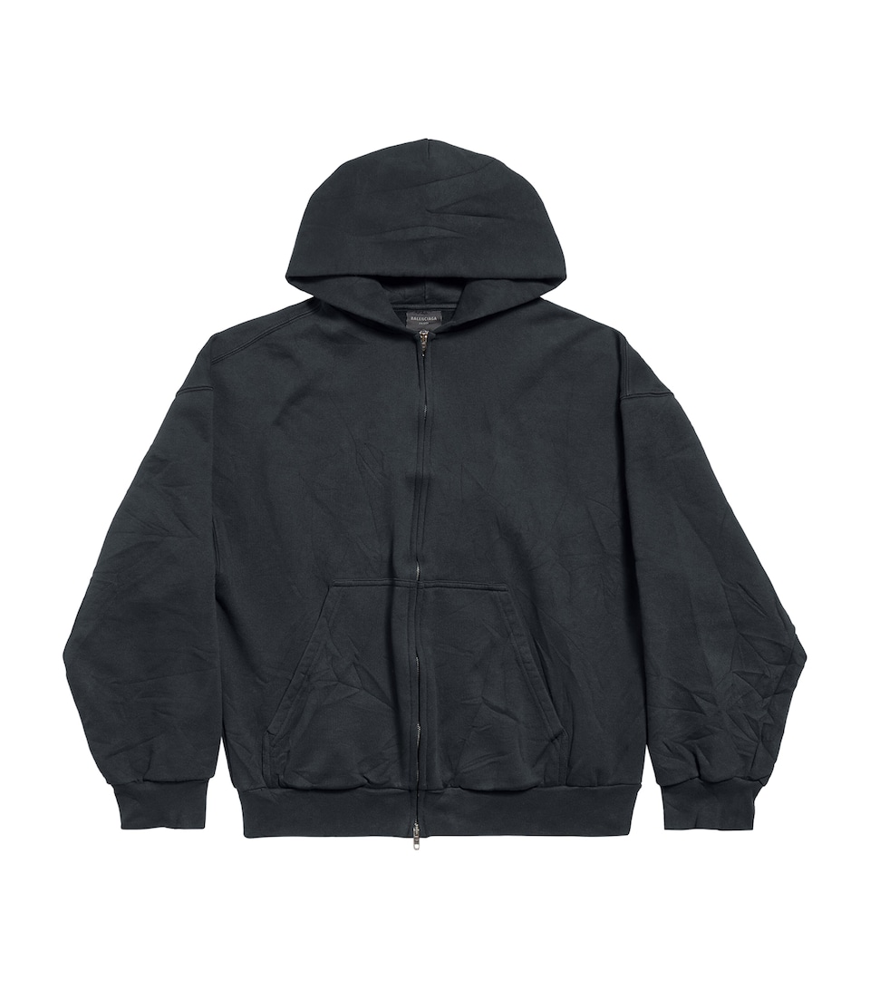 Cotton Zip-Up Hoodie