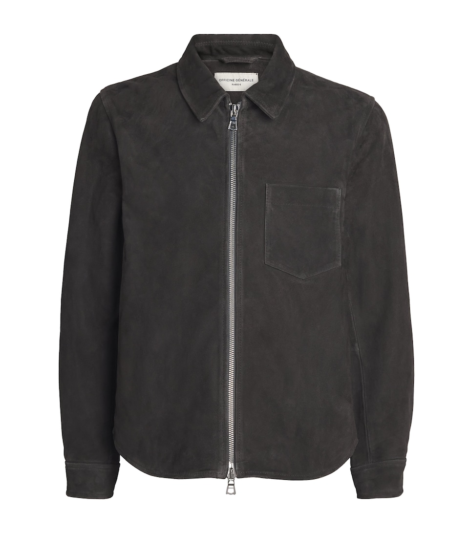 Suede Zip Overshirt