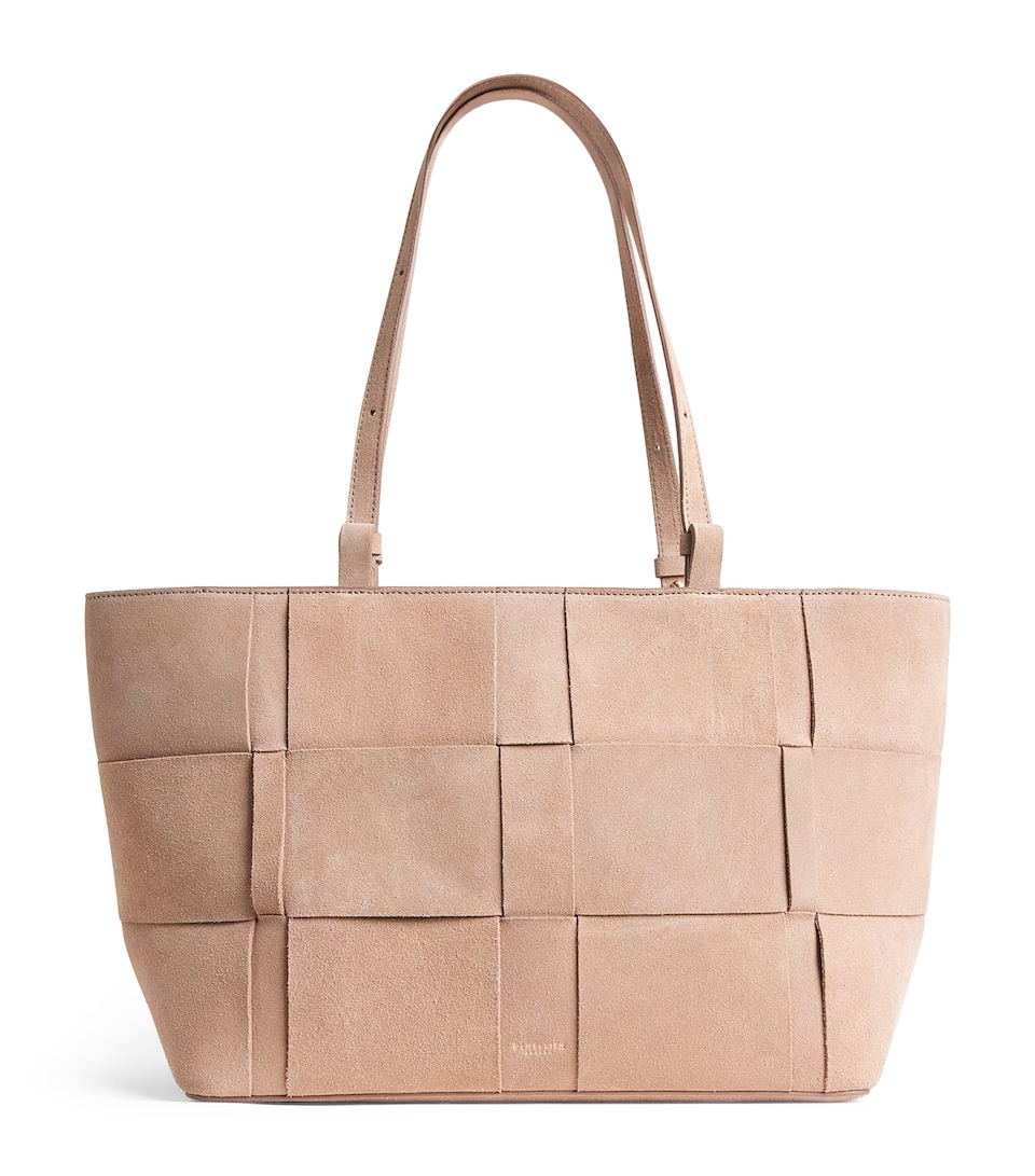 Demellier Suede The Florence Tote Bag Light Taupe