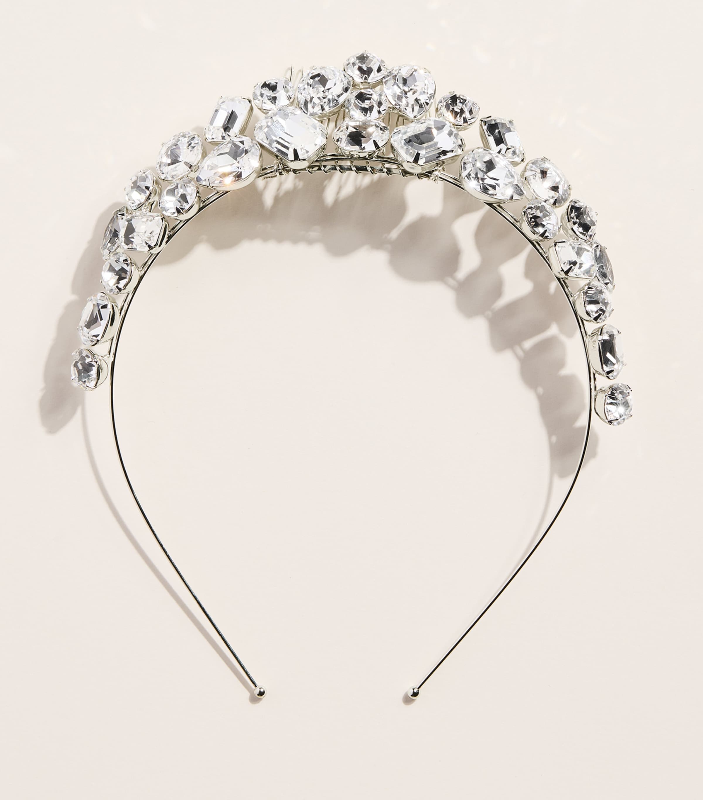 Jennifer Behr Crystal Embellished Clara Tiara Crystal