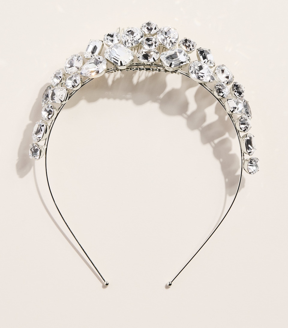 Jennifer Behr Crystal Embellished Clara Tiara Crystal