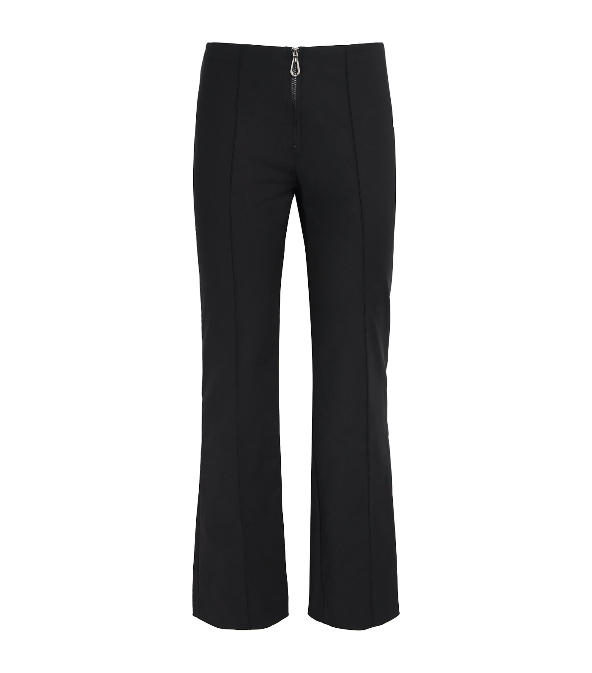 Zip-Up Flared Trousers