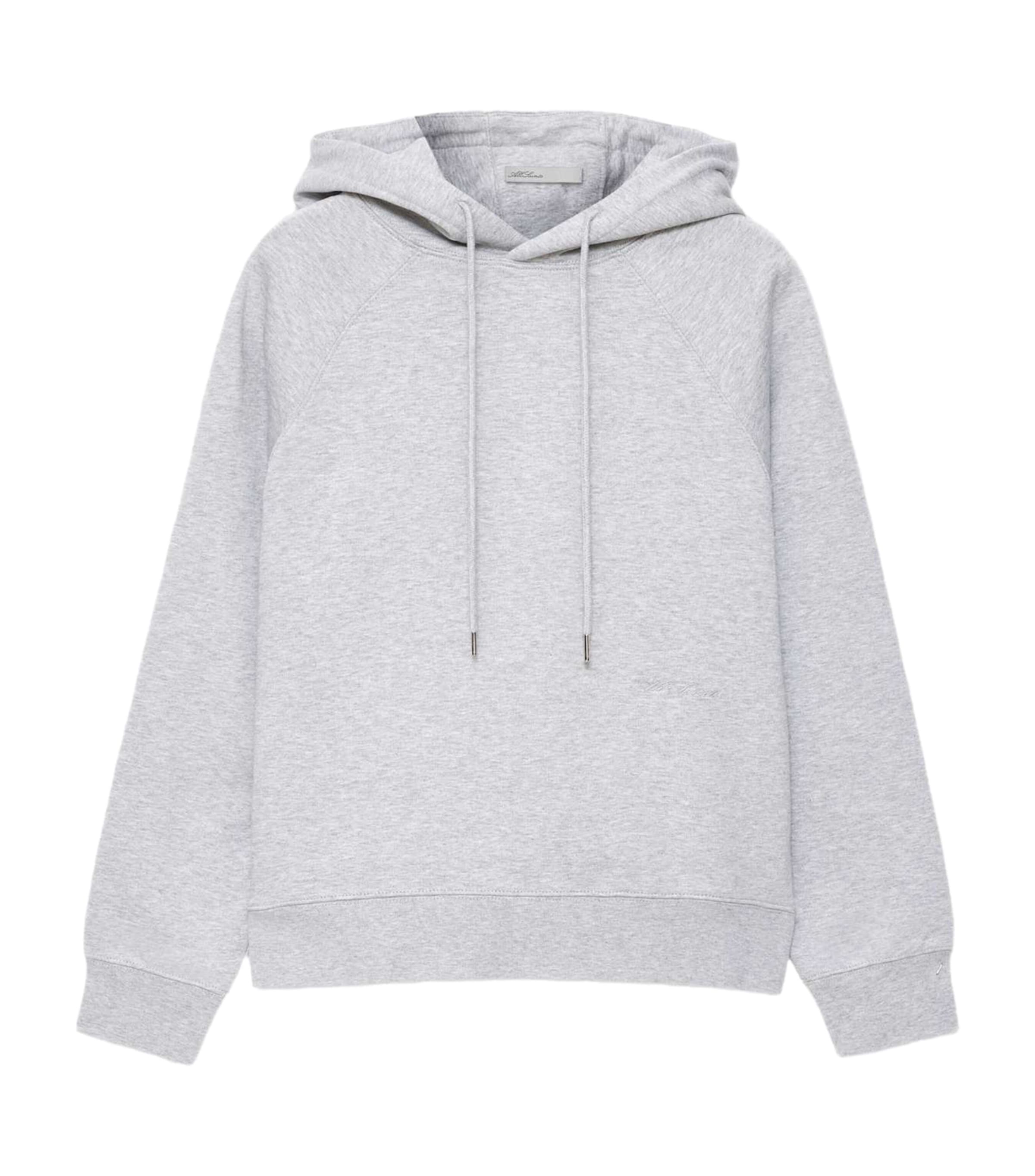 AllSaints Womens Organic Cotton Lily Hoodie Grey Marl