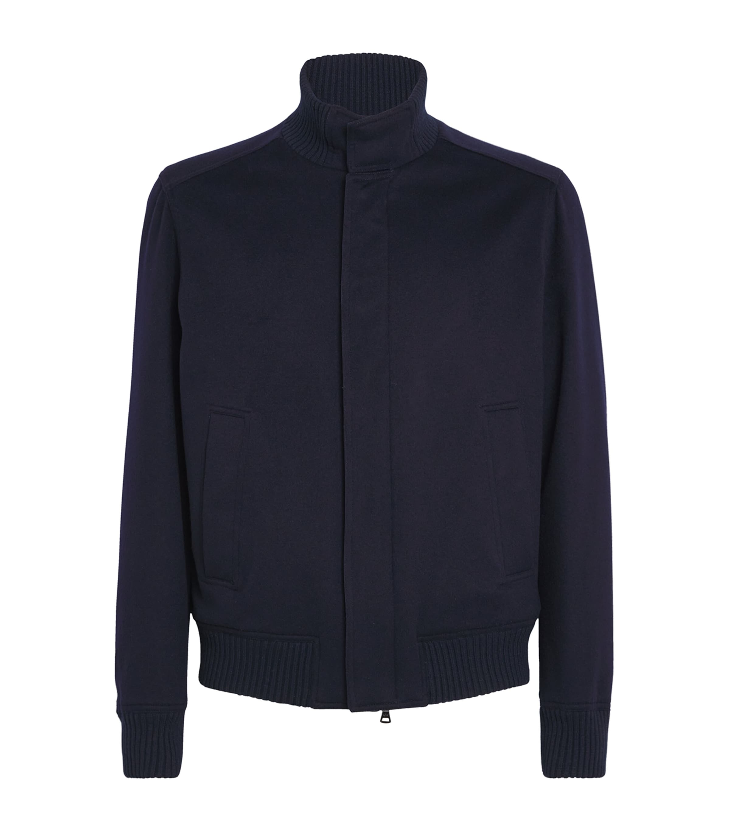 Cashmere Felt Bomber Jacket