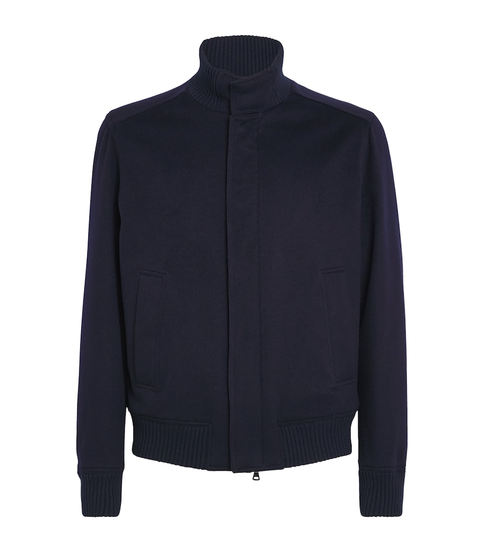 Cashmere Felt Bomber Jacket