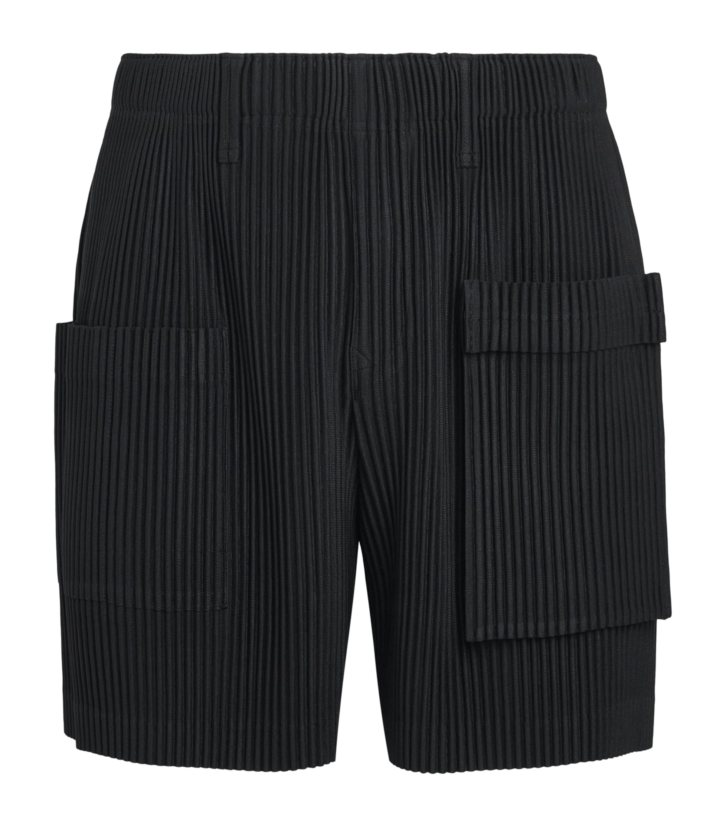 Homme Plissé Issey Miyake Mens Painter’s Gear Shorts Black