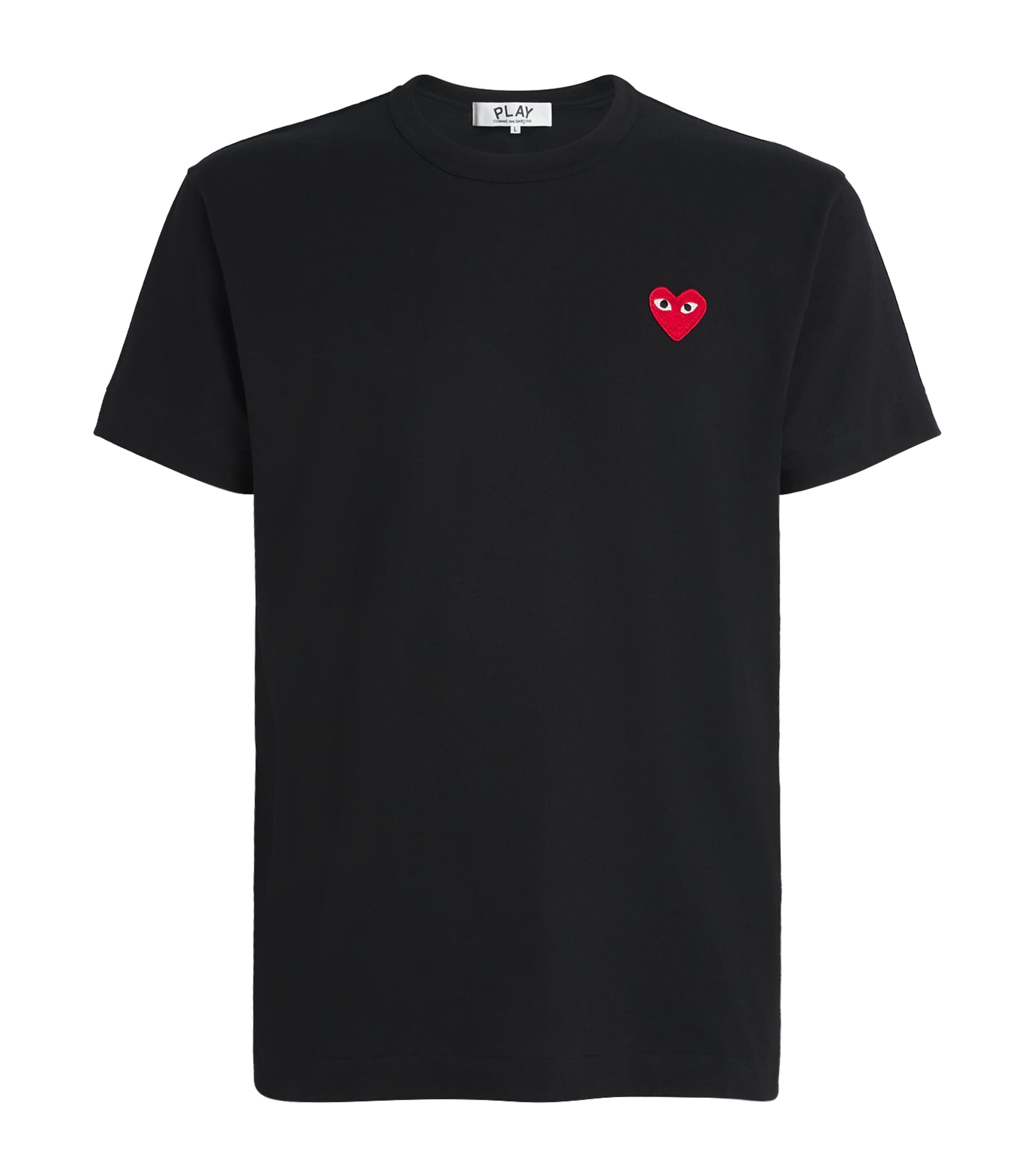 Comme Des Garçons Play Mens Heart Logo T-Shirt Black
