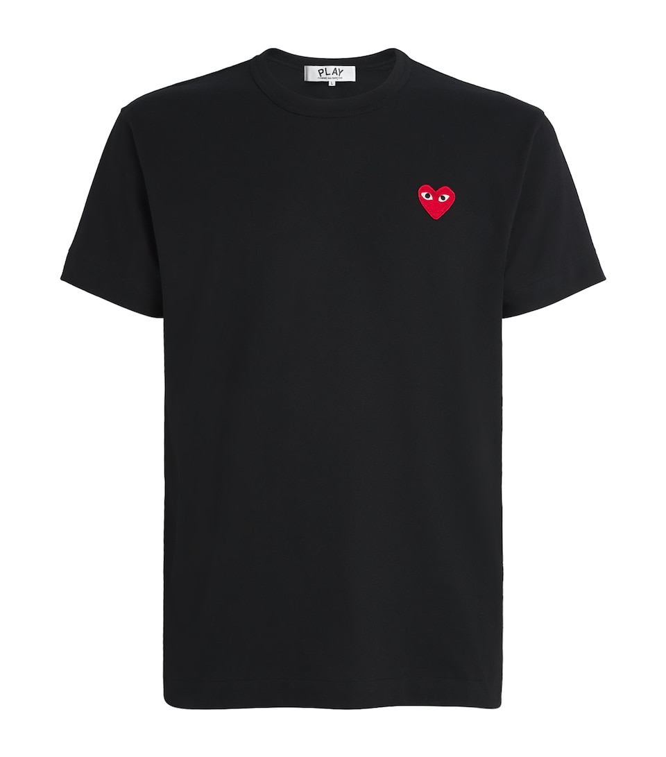 Comme Des Garçons Play Mens Heart Logo T-Shirt Black