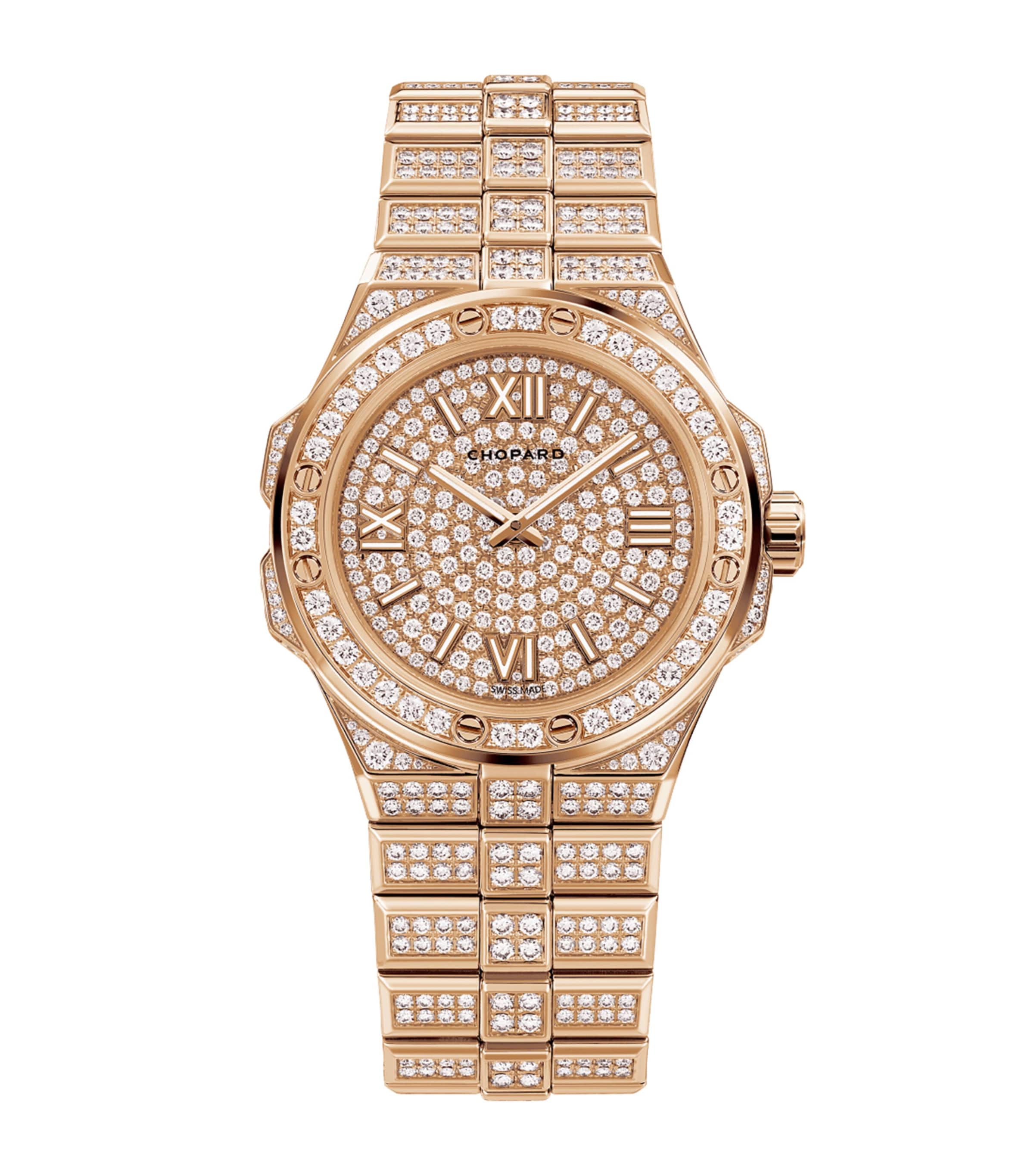 Chopard Small Rose Gold and Diamond Alpine Eagle Watch 36mm Rose Gold