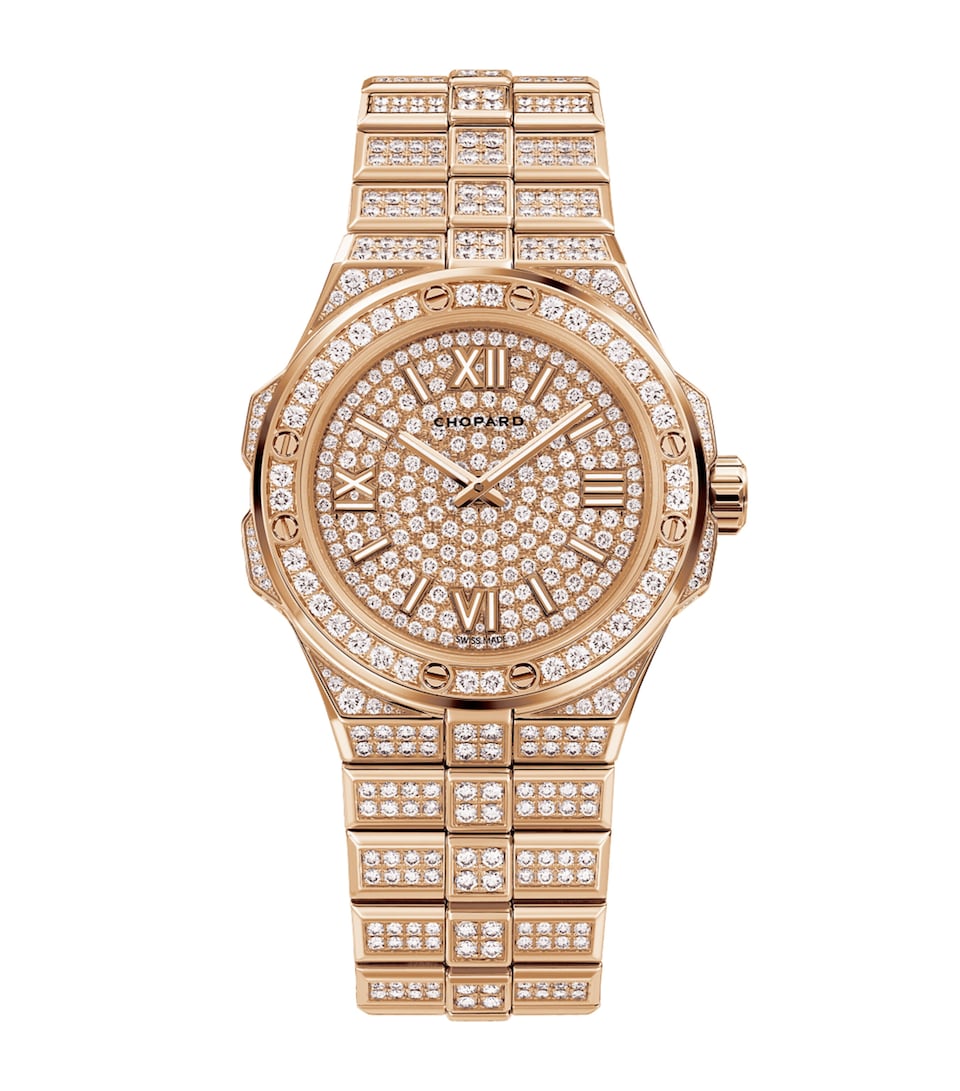 Chopard Small Rose Gold and Diamond Alpine Eagle Watch 36mm Rose Gold