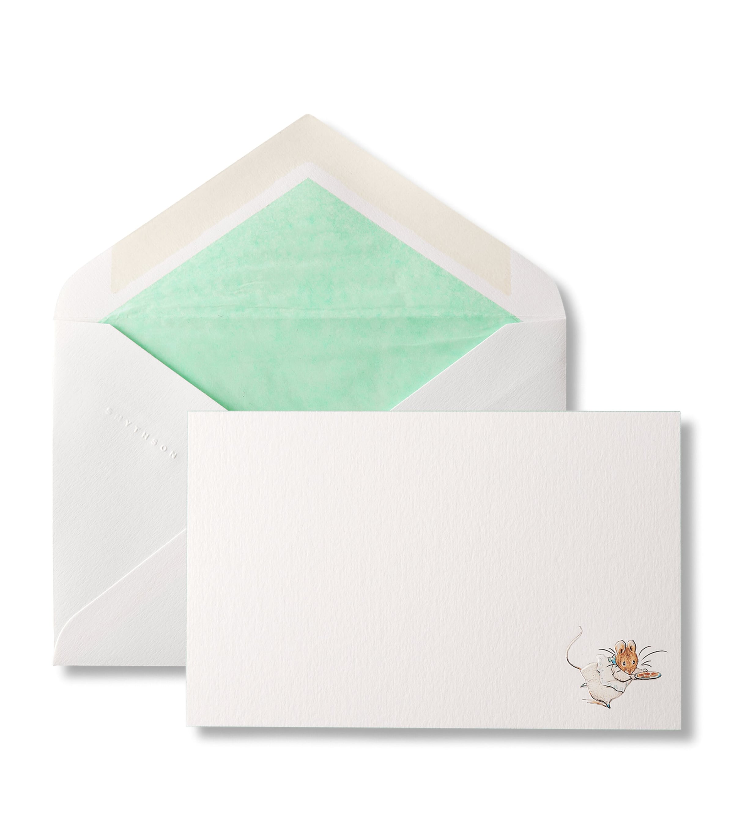 Smythson x Peter Rabbit Correspondence Cards (Set of 10) White Wove
