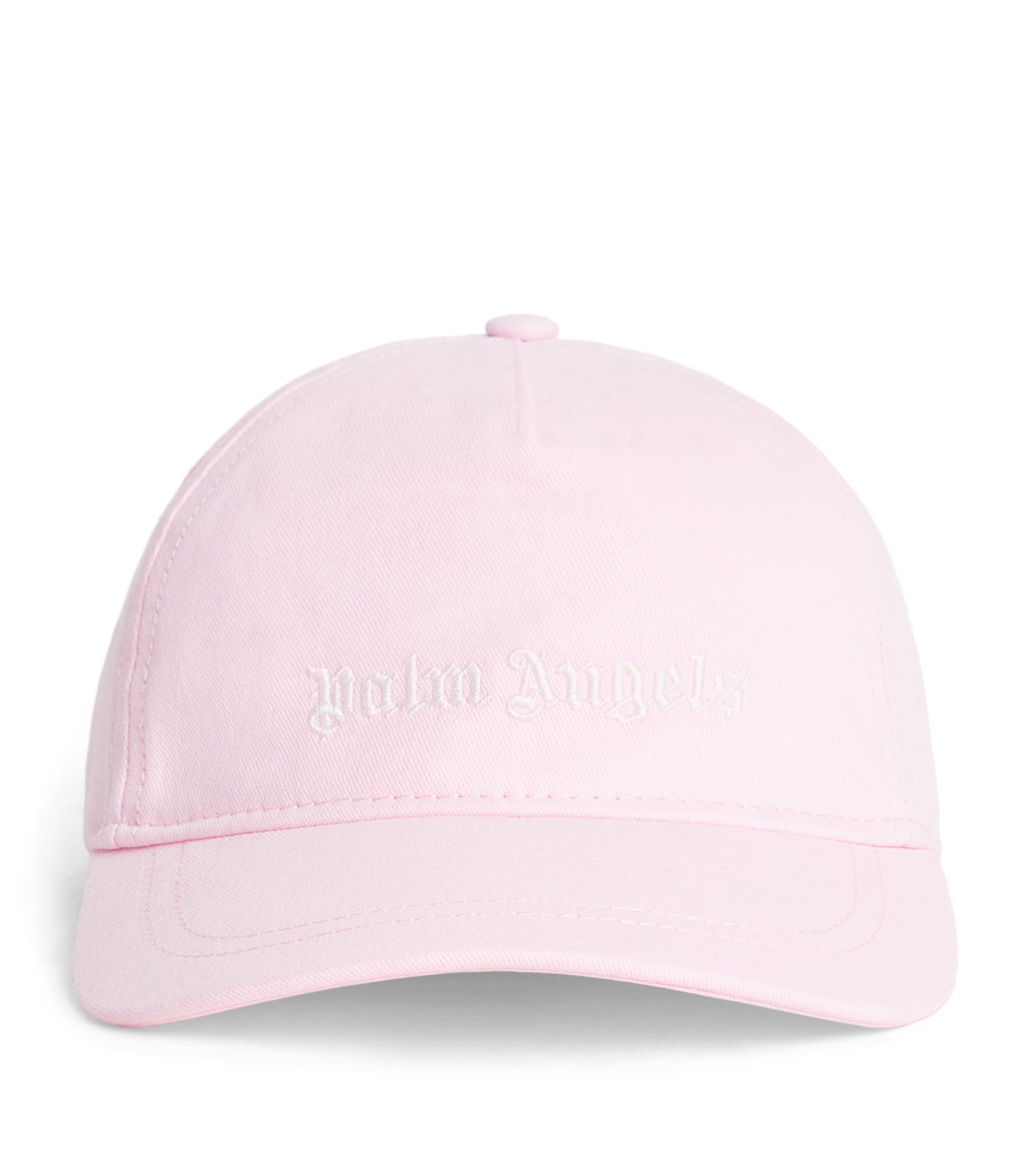 Palm Angels Kids Cotton Logo Cap Rosa/pink