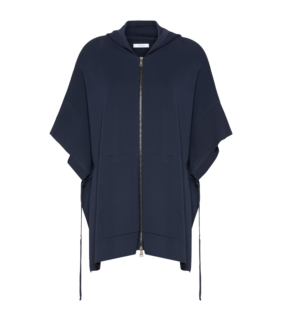 Max Mara Womens Zip-Up Hoodie Ultramarine