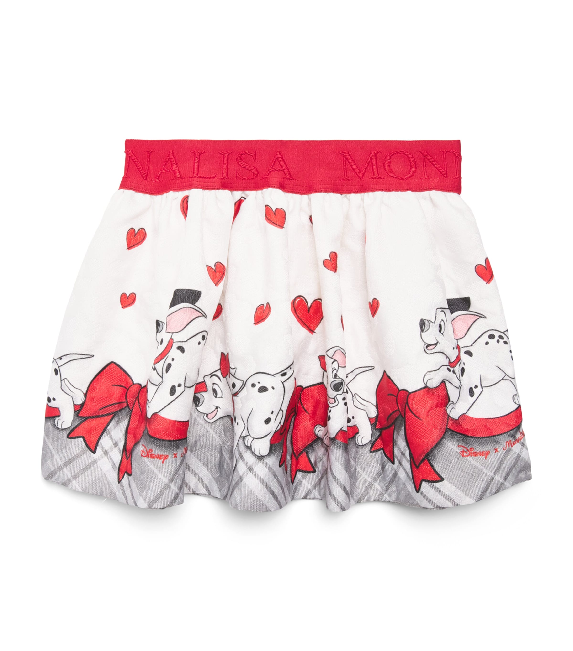 Monnalisa 101 Dalmatians Skirt (6 Months - 6 Years) Panna+rubino