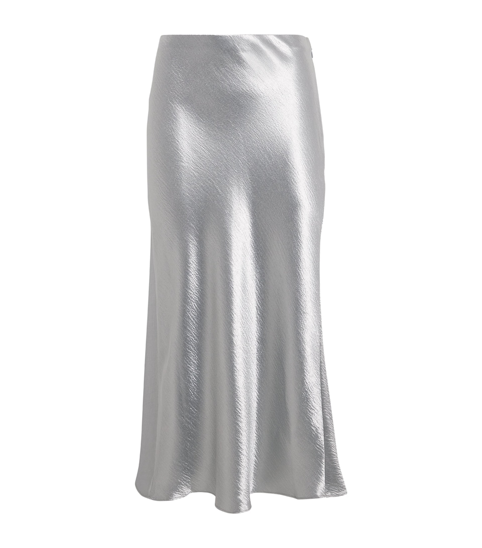 Satin Midi Skirt