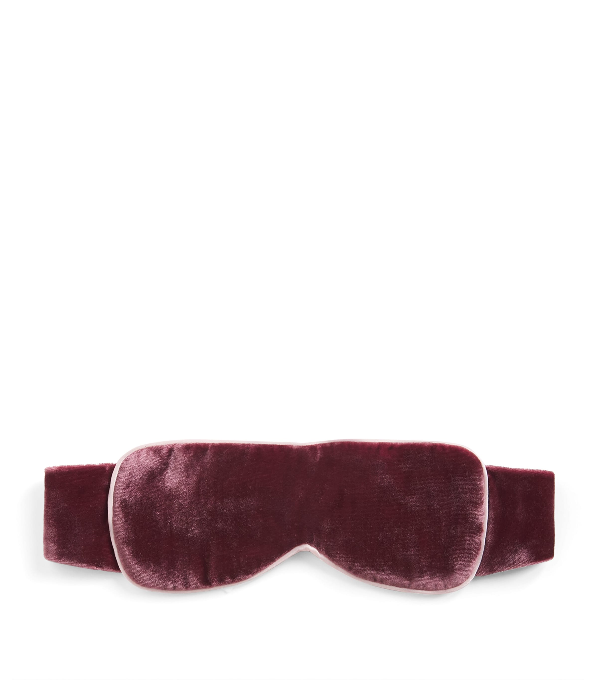 Daniel Hanson Womens Velvet Sleep Mask Mauve