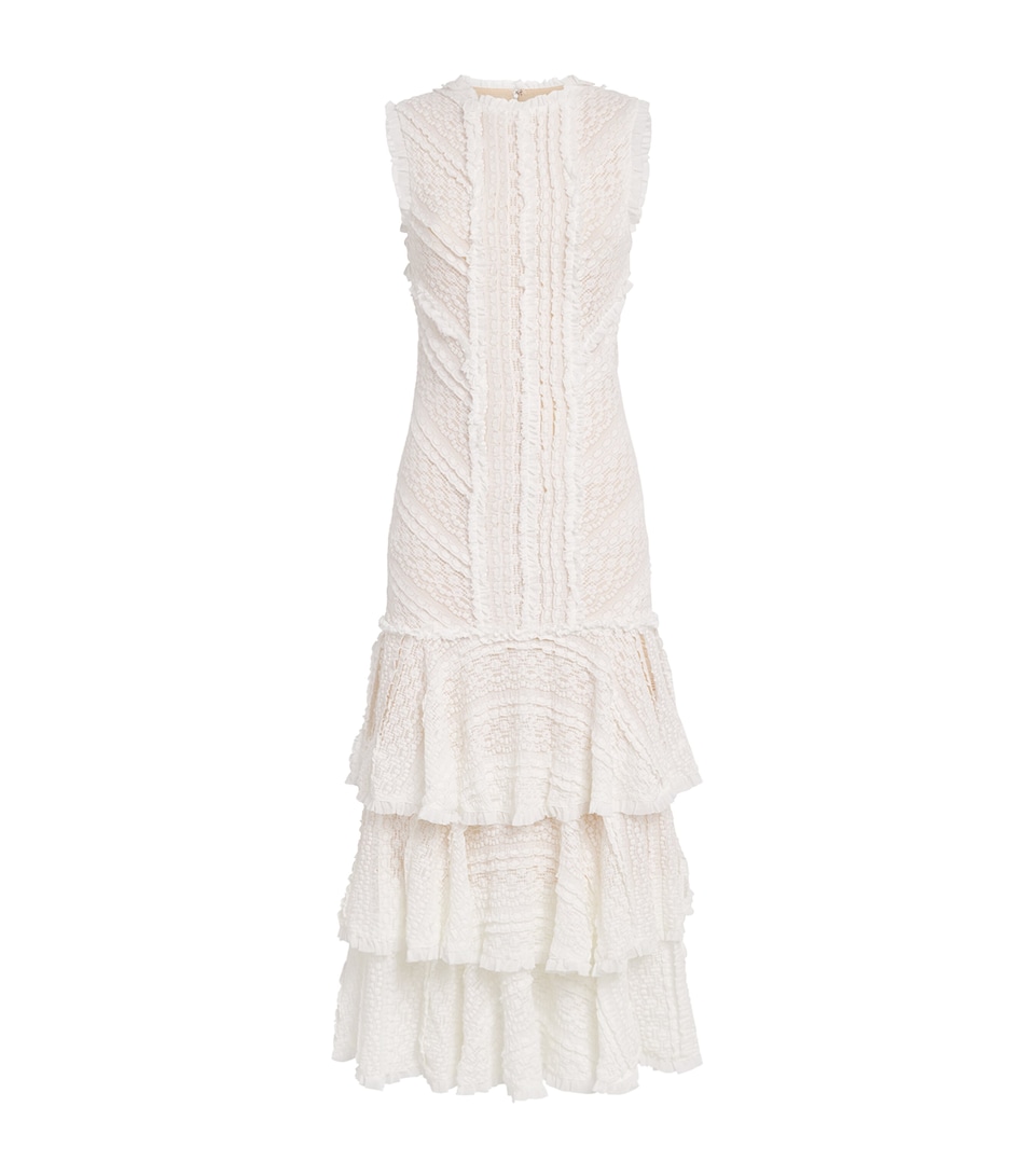 Ruffled Maceio Midi Dress
