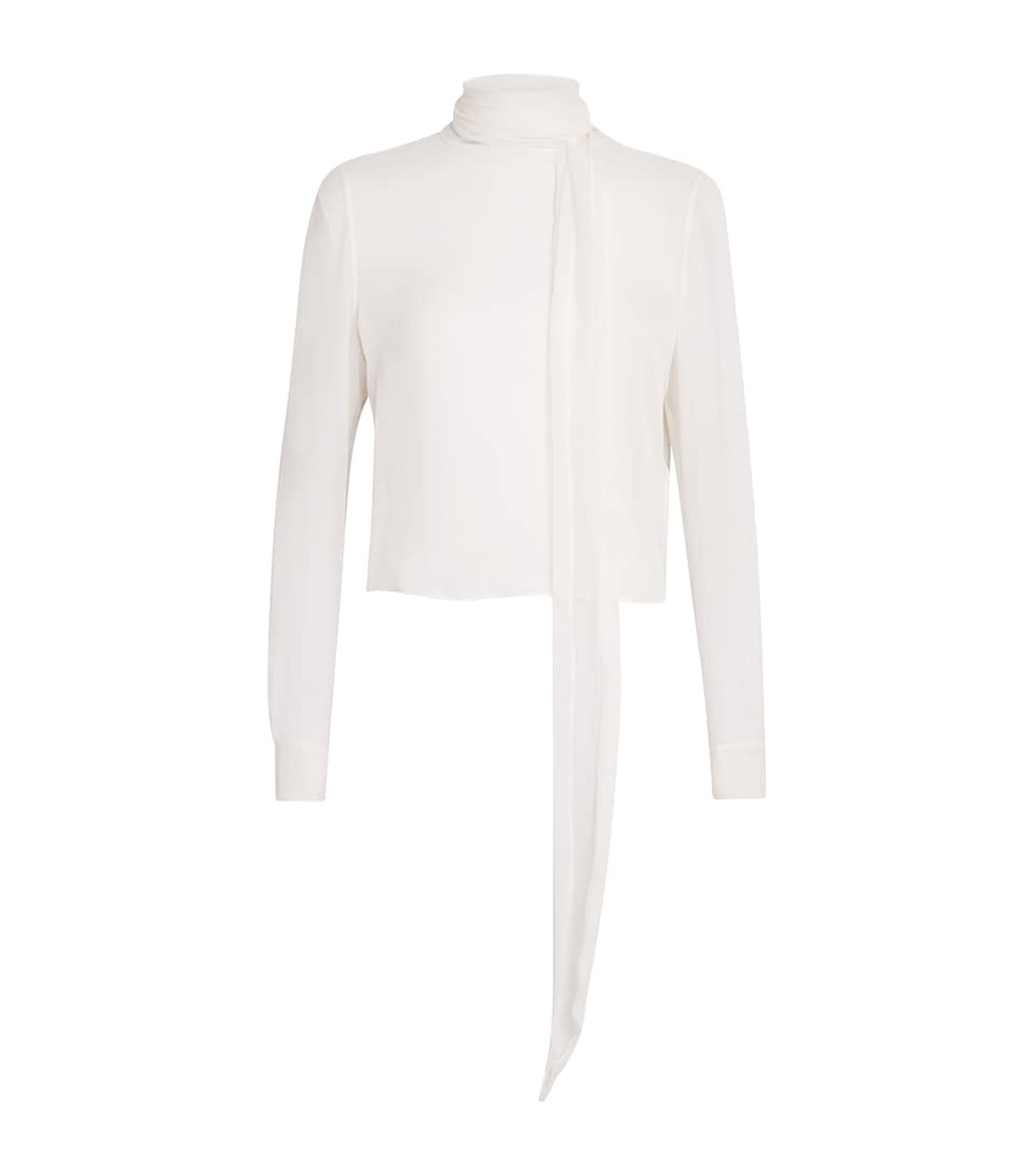 Silk Wisp Tie Blouse