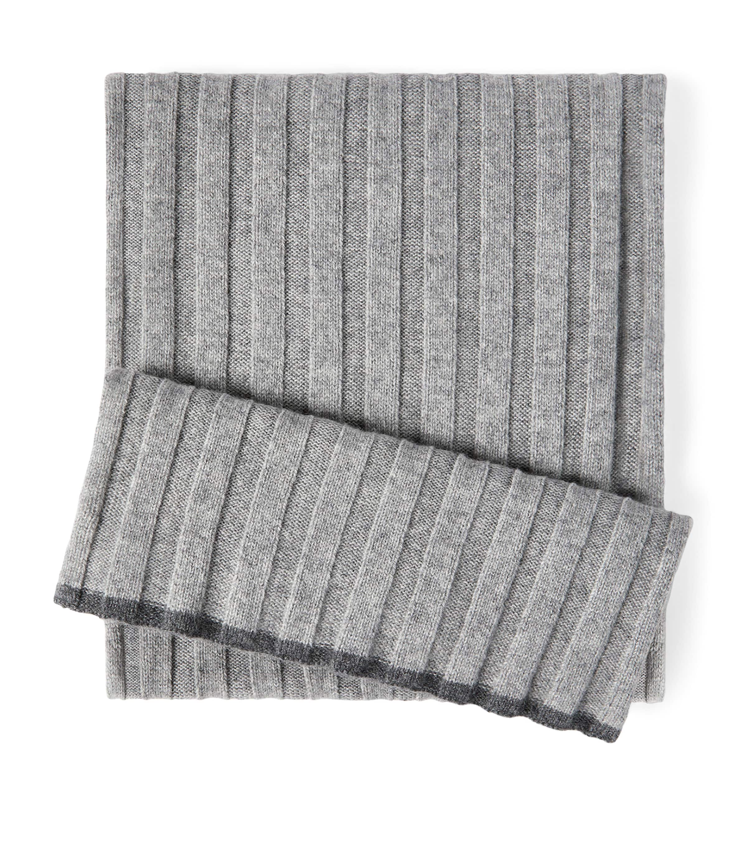 Brunello Cucinelli Cashmere Ribbed Scarf
