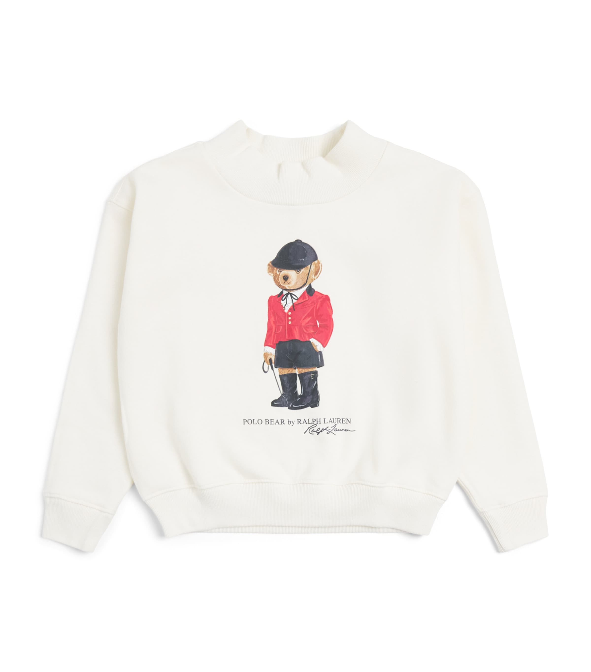 Ralph Lauren Kids Polo Bear Sweatshirt (2-7 Years) Clubhouse Cream