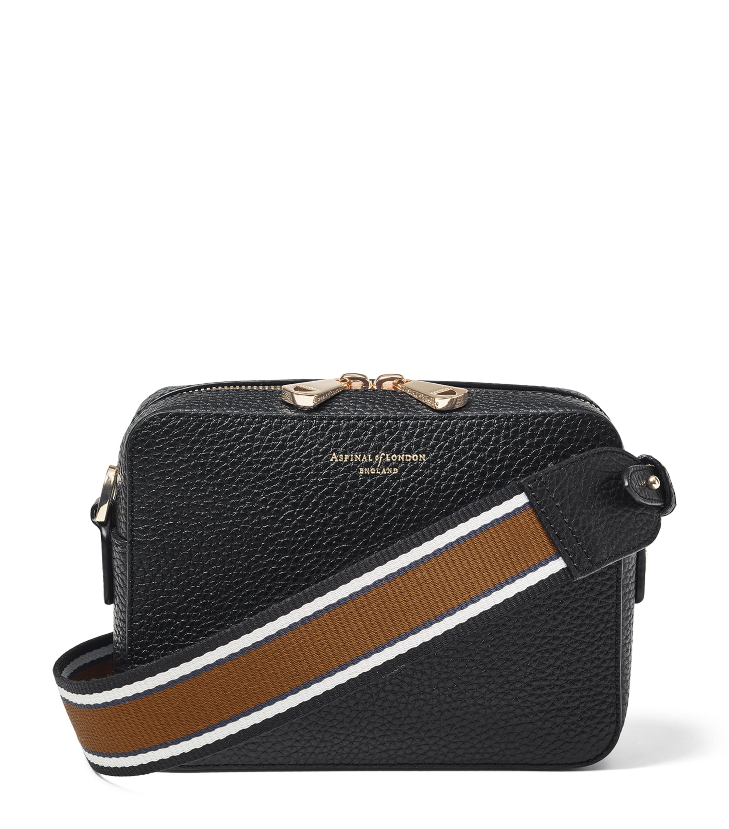 Aspinal Of London Leather Camera Bag Black