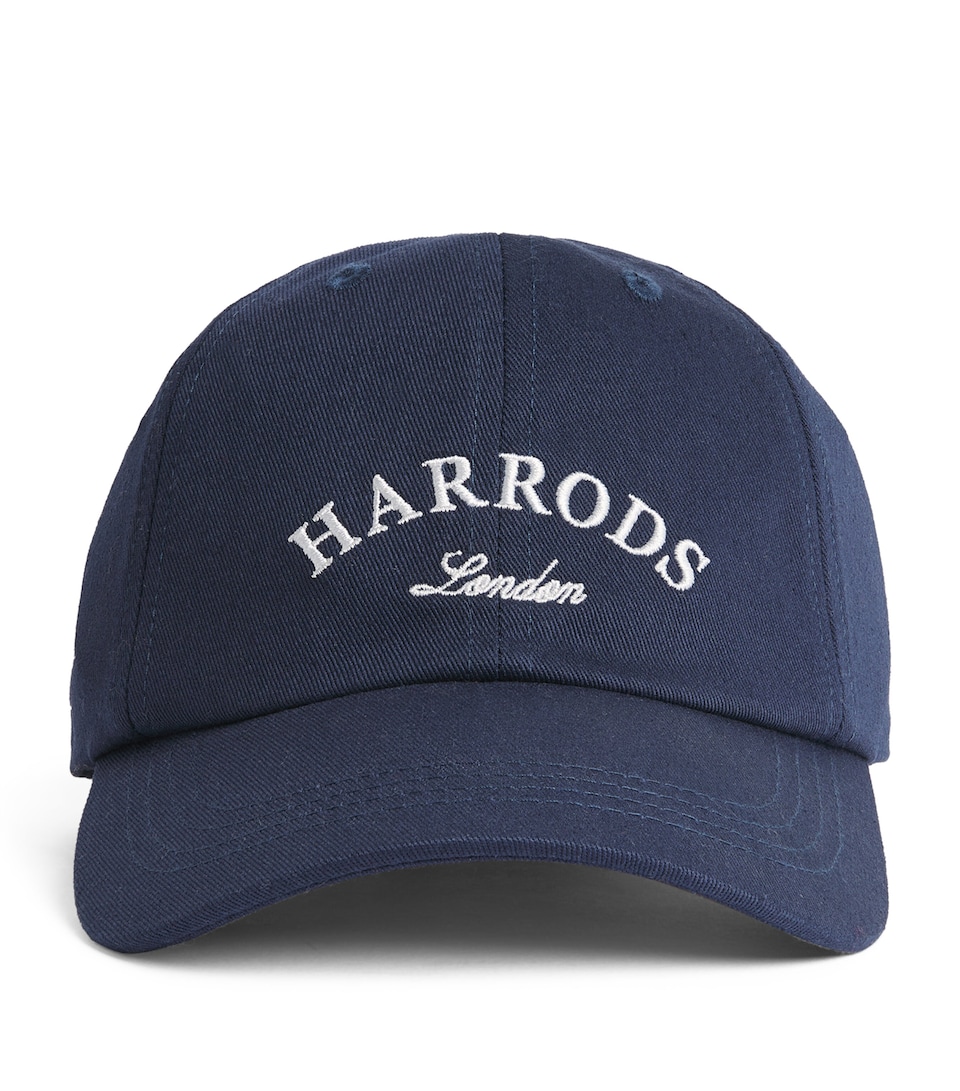 Harrods Cotton Logo Cap Navy