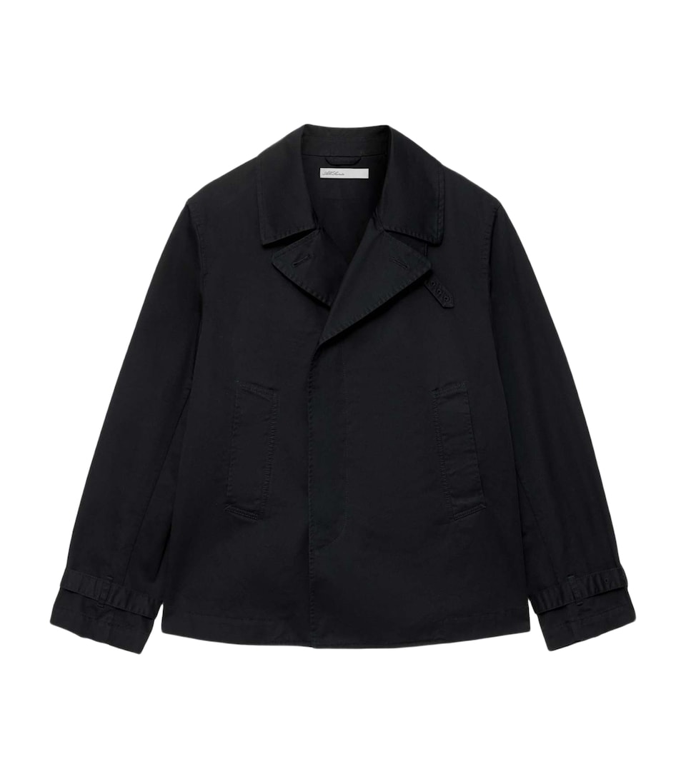 AllSaints Mens Organic Cotton Milford Jacket Washed Black